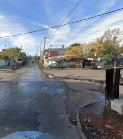 El cruce donde ocurrió el sangriento hecho. (Imagen: captura de pantalla)