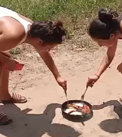 Los chaqueños que cocinan sin gas natural, utilizando el calor del suelo para preparar sus comidas.