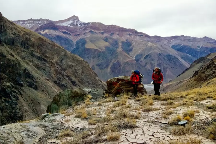 Trekking camino al Cerro Tupungato