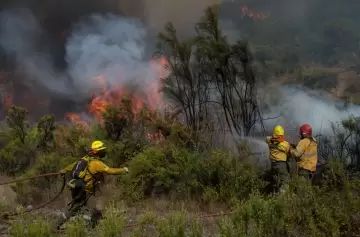 Más de 130 brigadistas se suman a la lucha contra el fuego en Neuquén y Río Negro