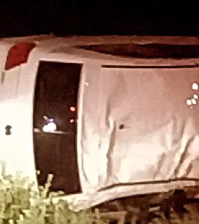 Estado en que quedó el auto conducido por el menor de edad. (Foto: web)