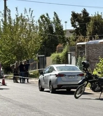 Zona del cuerpo encontrado sin vida en Las Heras/ Fuente: Matías Pascualetti.