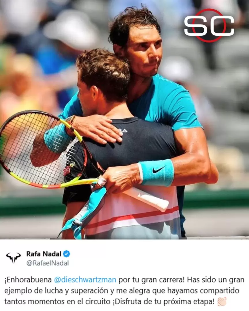 El saludo de Rafa Nadal al Peque