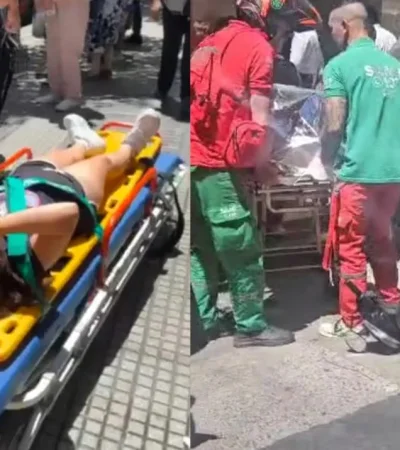 Peligro en la calle: una nena fue atropellada por una moto tras bajar del colectivo