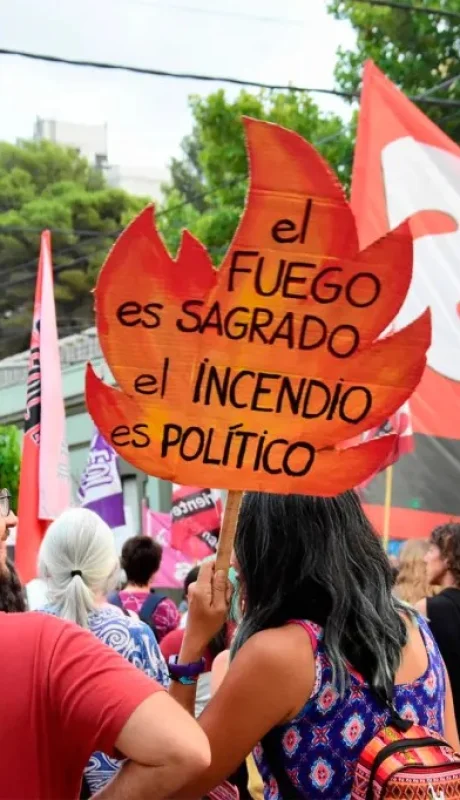 Fuego y furia en la Patagonia: incendios, protestas y detenciones