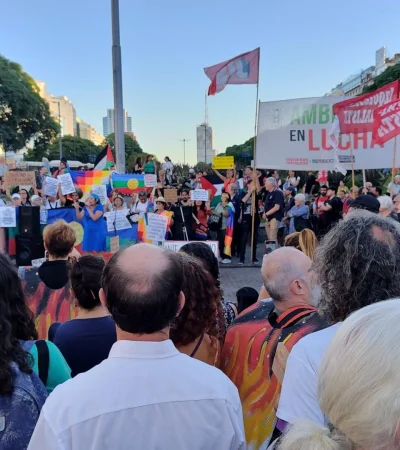 Marcha contra los incendios.