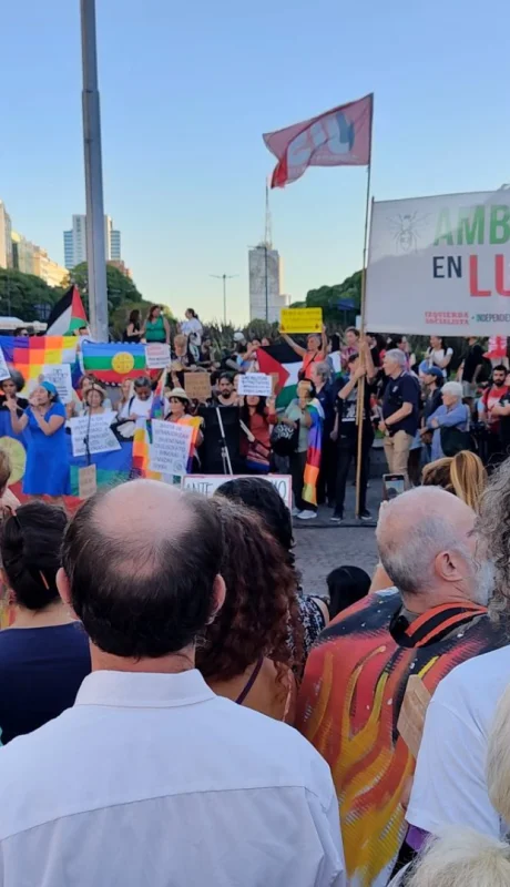Marcha contra los incendios.