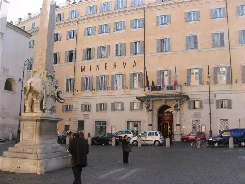 Vista actual del Hotel de la Minerva, en Roma. (Foto: web)