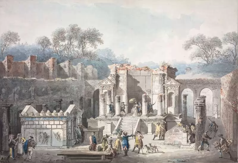 Ruinas de Pompei, visitadas por el Padre de la Patria. (Imagen: web)