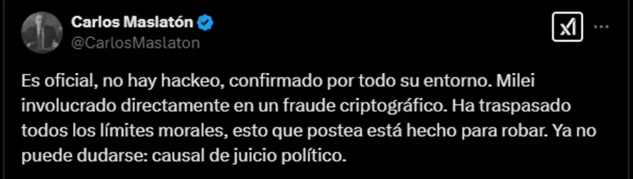 Maslatón y su acusación de fraude