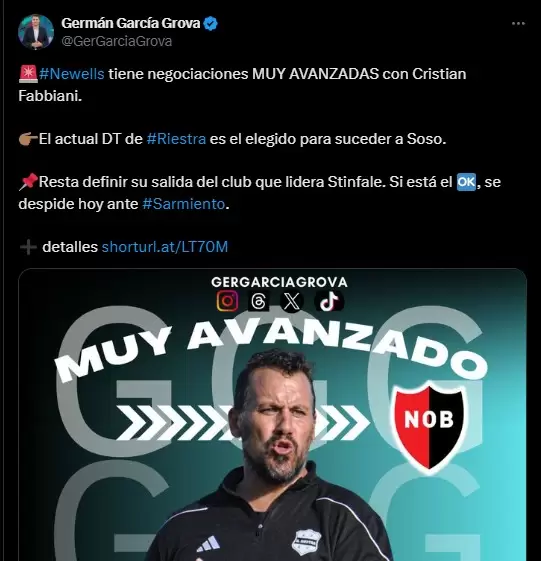 El Ogro se acerca a Newell's