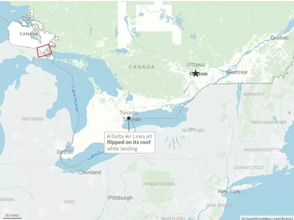 Accidente aéreo en Toronto.