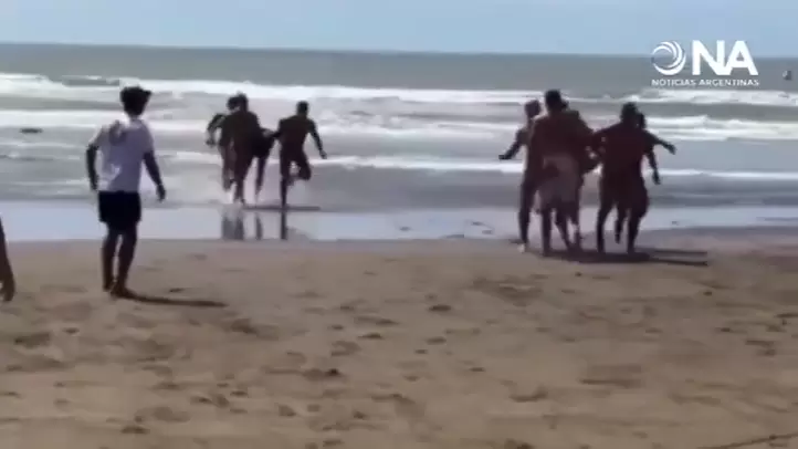 Era una competencia de salvamento acuático.