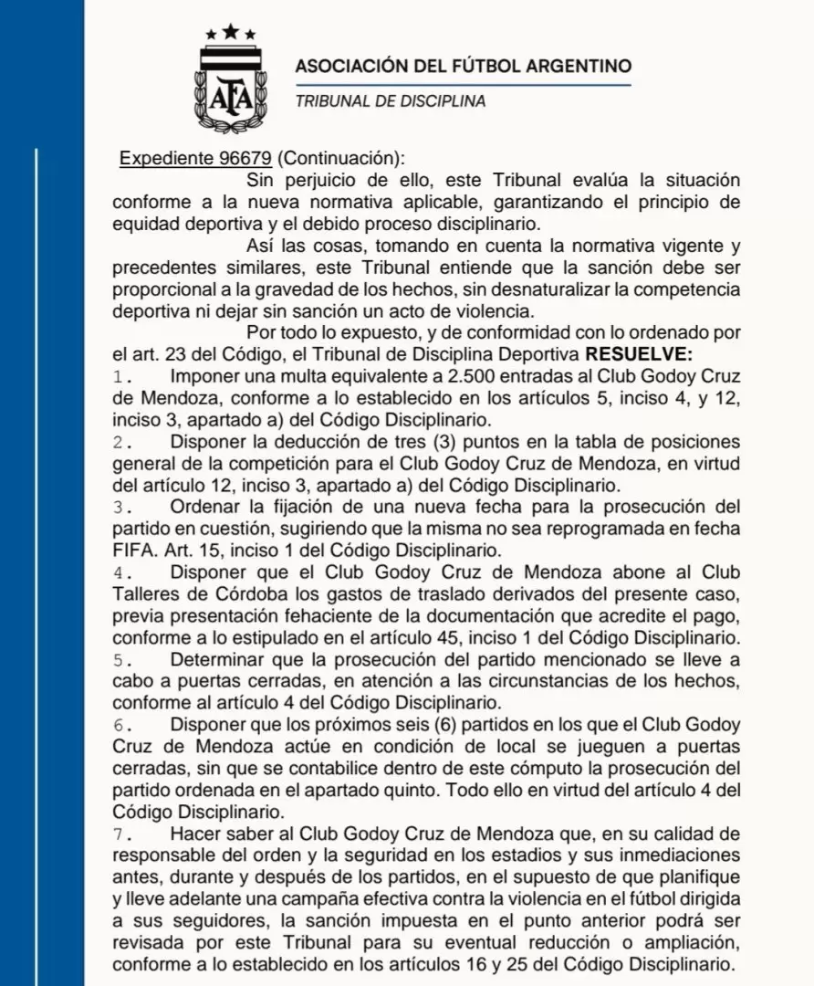 Boletín del Tribunal de Disciplina.