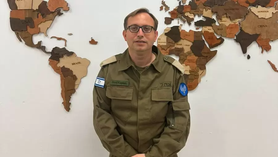 Roni Kaplan, vocero del ejército israelí.