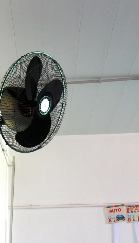 Ventiladores en la escuela