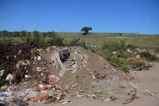 El lugar donde fue hallada la víctima. Imagen: gentileza La Voz / José Gabriel Hernández