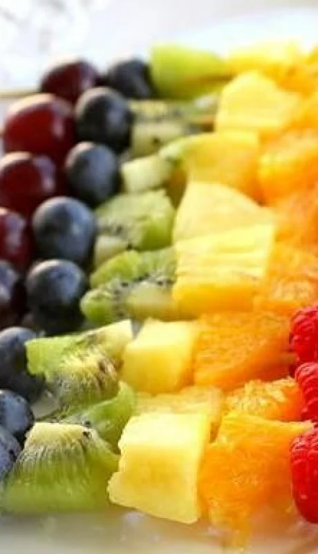 Brochetas de frutas/