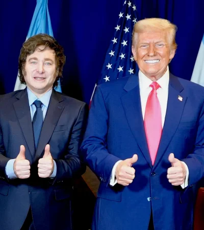 Javier Milei con Donald Trump