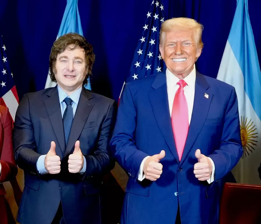 Javier Milei se reunió con Donald Trump
