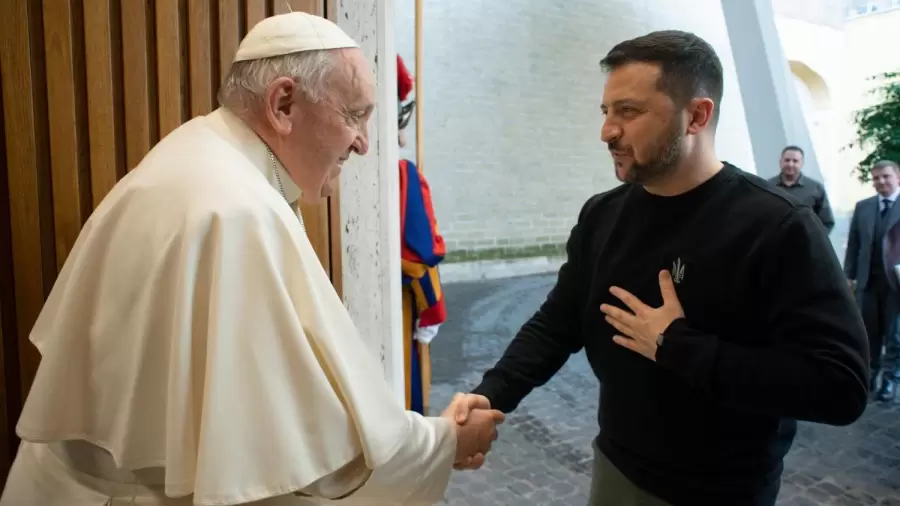 El Papa se solidarizó con el pueblo ucraniano a tres año del comienzo de la guerra.