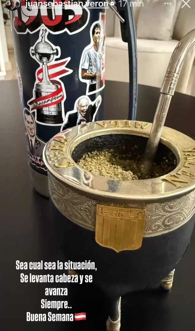 El posteo de Juan Sebastián verón en las redes