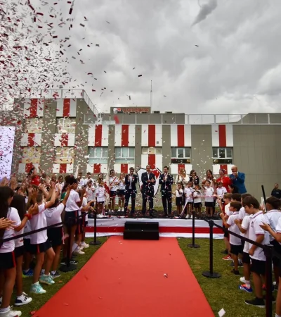 La inauguración del ciclo lectivo en la escuela River
