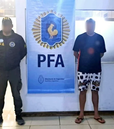El detenido cayó gracias a las tareas de la PFA.