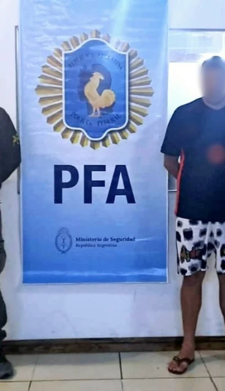 El detenido cayó gracias a las tareas de la PFA.