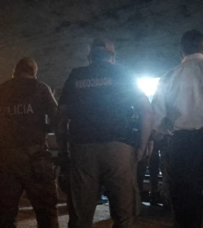 Las fuerzas de seguridad lograron ingresar a la vivienda en horas de la madrugada.