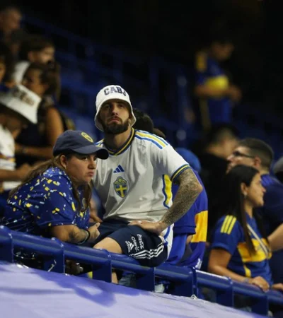 Los hinchas de Boca.