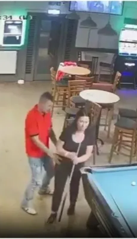 El momento del terrible golpe.