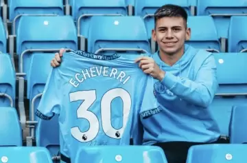 El "Diablito" Echeverri fue presentado oficialmente en el Manchester City