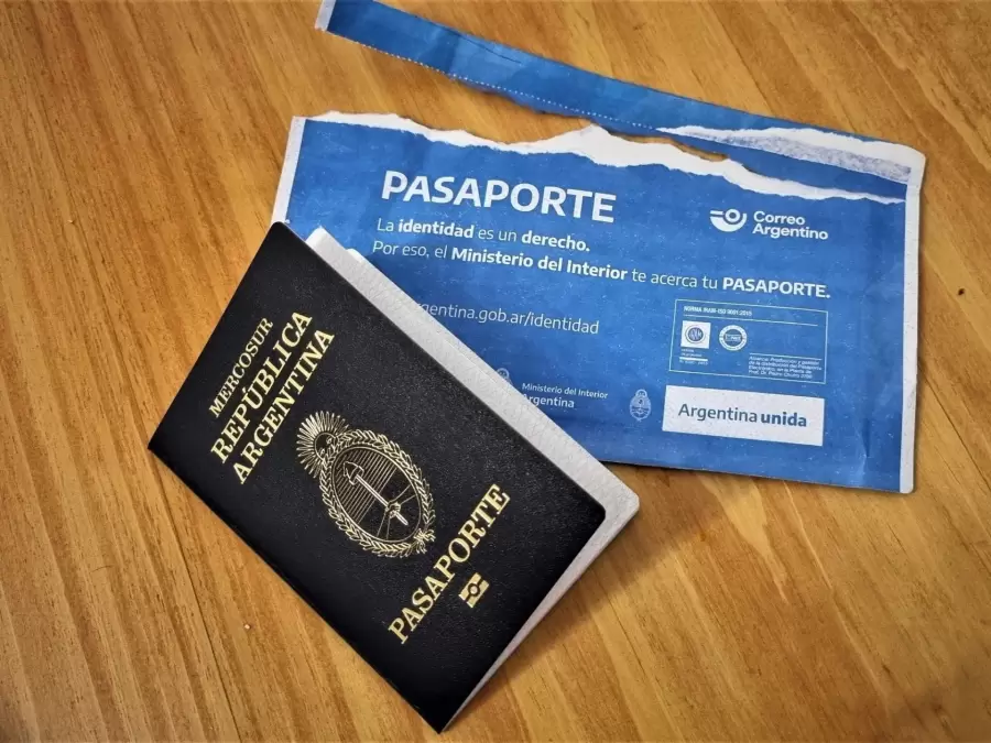 Pasaporte argentino.