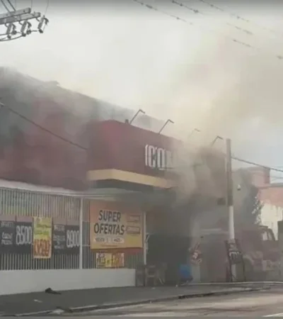Supermercado incendiado en Jujuy/