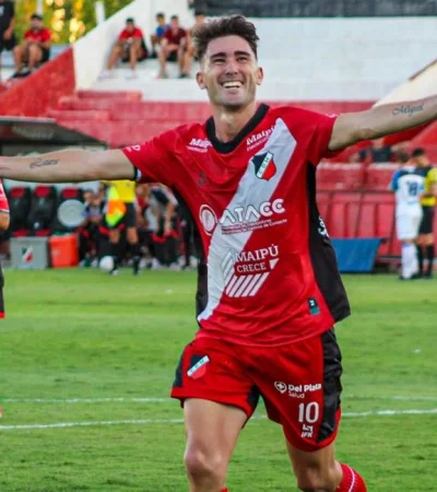Mansilla festejo su "manso" gol