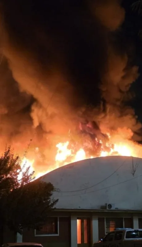 Incendio en el Ministerio de Seguridad