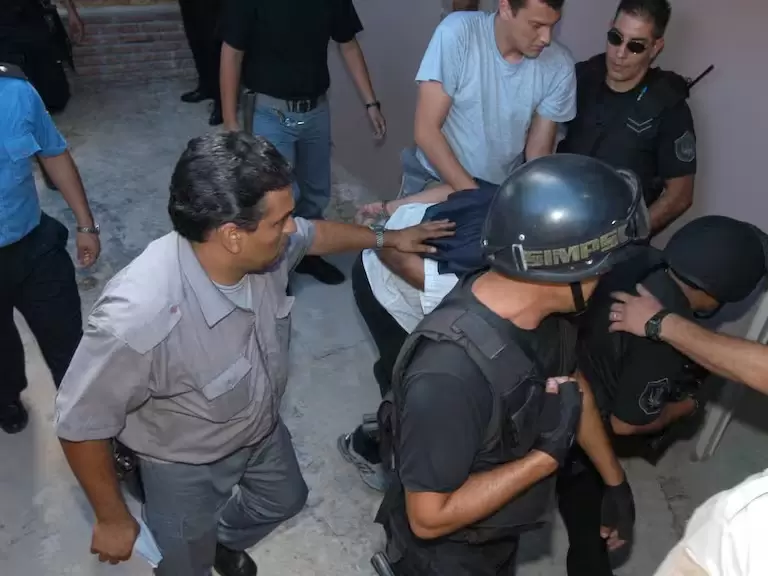 El Negro Sombra en un de sus traslados.