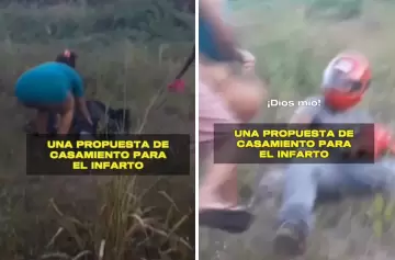 Le propuso casamiento y casi infarta a su novia: amor al límite