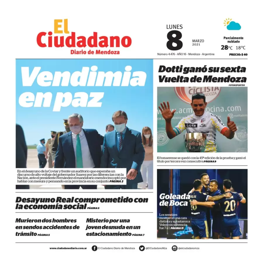 Tapa papel 2021/ Ciudadano News