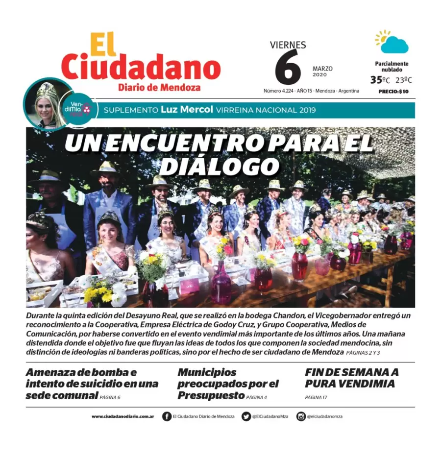 Foto del diario papel de 2018/ Ciudadano News