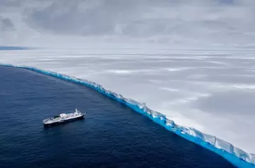 El iceberg más grande del mundo quedó varado en la zona de las Georgias del Sur