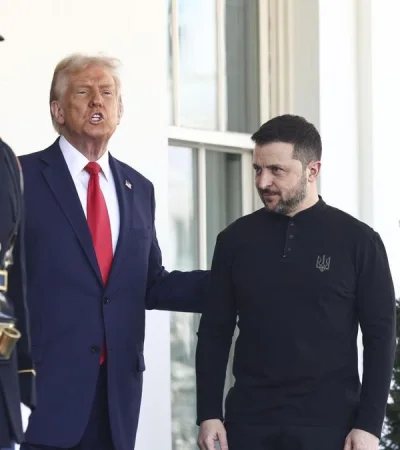 Volodimir Zelenski y Donald Trump