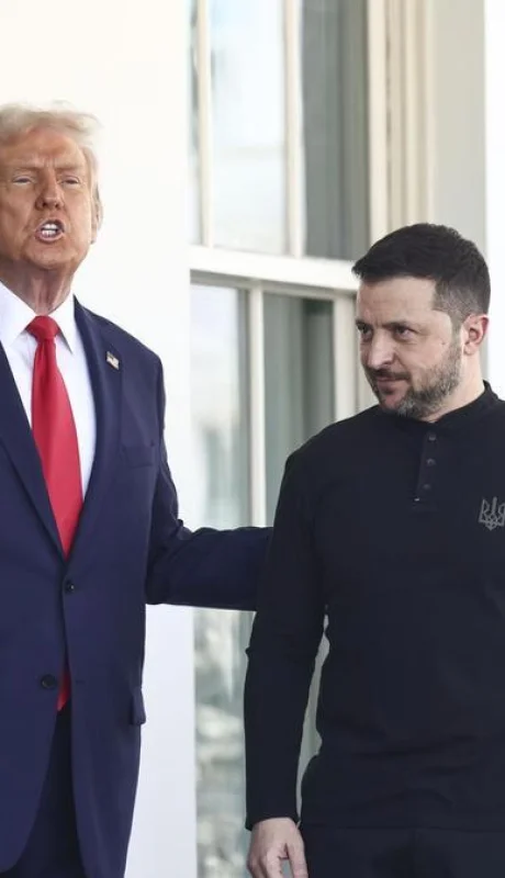 Volodimir Zelenski y Donald Trump