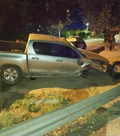 El conductor de la Toyota Hilux tenía una elevada cifra de alcohol en sangre.