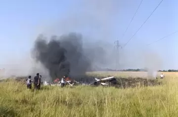 Se estrelló un helicóptero que combatió incendios forestales en Corrientes