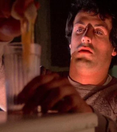 Sylvester Stallone en la película de Rocky (1972).