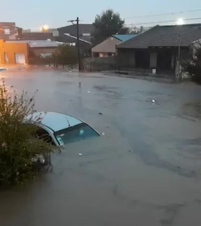 Más de 60 familias fueron evacuadas en Bahía Blanca.
