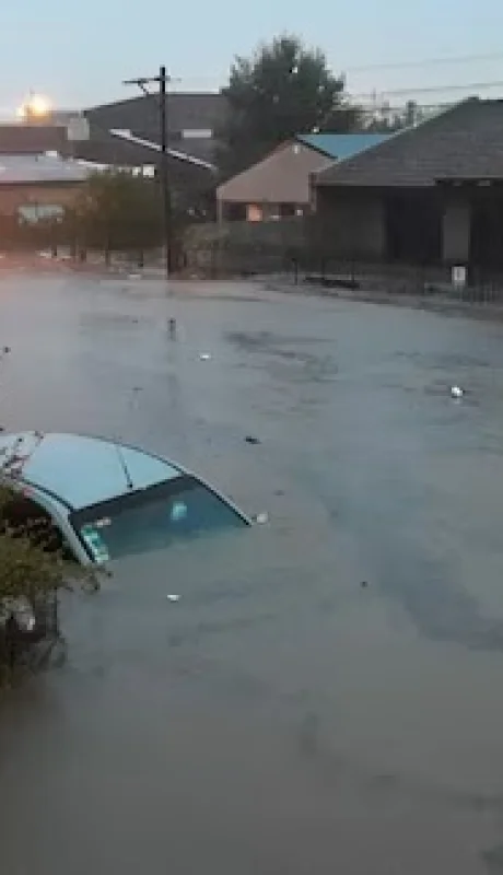 Más de 60 familias fueron evacuadas en Bahía Blanca.