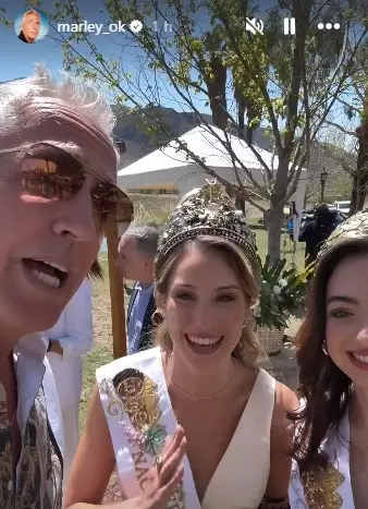 Marley junto a las flamantes soberanas vendimiales